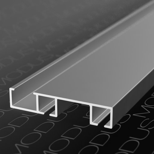 MS52 Профиль направляющий верхний для системы T409 5,8м А00 Серебро матовое