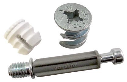 Эксцентриковая стяжка 15x12мм, дюб. с метрической резьбой, фут. d=11мм (Арт. ST01/47/6/Zn/01) Boyard