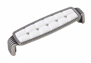 Мебельная ручка BELLE RS122BAZ.4/96/W (BAZ - Чернёный старинный цинк)