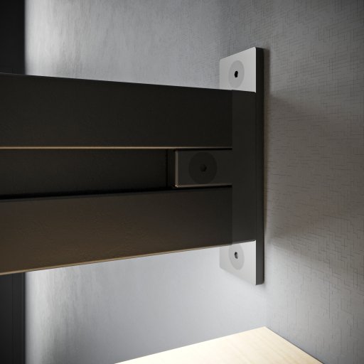 KPP02 Комплект крепления к стене A21 Латунь