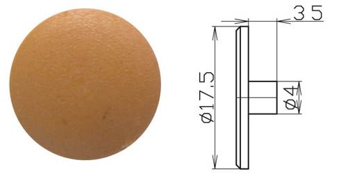 Заглушка д/эксцентрика №14