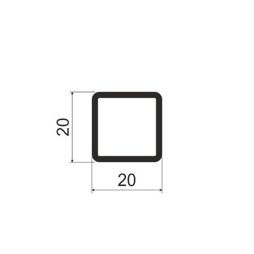 KS1 Профиль для каркасной системы 5м A26 Черный матовый