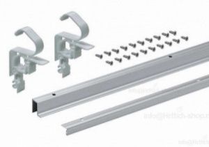 Комплект профилей WingLine L, с направл. профилем, L2400 мм, с перфорацией, алюминий, анодир,9239310