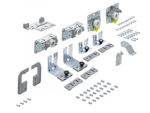 Комплект фурнитуры TopLine L для 2 дверей, передняя справа, толщина двери 18-30мм. 50 кг, 9242712
