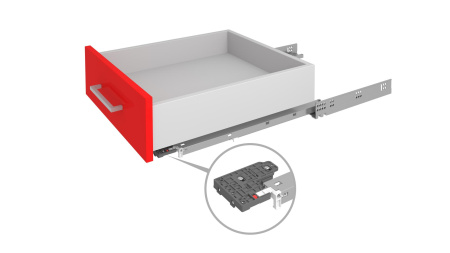 Направляющие механизмы B-Slide DB8781Zn/300 скрытого монтажа с доводчиком
