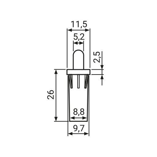 Полкодержатель пружинный для KS