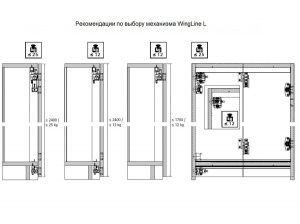 Комплект фурнитуры WingLine L 12кг. самозакрывание, левый, 9237882