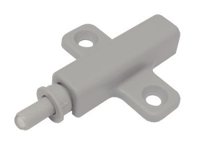 Упор-защелка  AMF02/GR д/фасада с центральным крепл. к корпусу (серый) Boyard