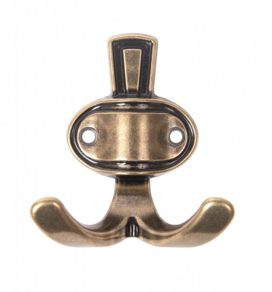 Мебельный крючок BARON K211AB.2 (AB - Старинная латунь)