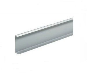 Профиль концевой, L2500, H46, с перфорацией, сталь, серебристый, 9206282