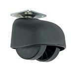 N112BL/BL.3 - Опора колесная (чёрный), без тормоза, h=70мм, d=50мм (Boyard)