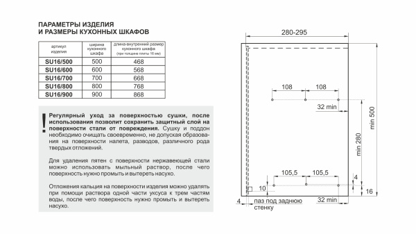 Сушка д/посуды GLORIA SU16/700мм , с 2-мя поддонами (нержавеющая сталь)  Boyard