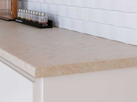 Столешница АМК-Троя Аламбра 4026/SO** (3000*600*38мм R8) 1скр. оборот: Бумага CRYSTAL