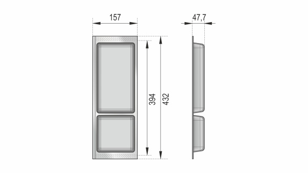 Дополнительный широкий блок BLӦKI PC13/GRPH/157x430 Boyard
