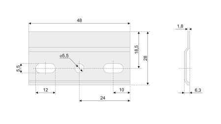 CHН01 - Планка универсальная для навесов (Boyard)