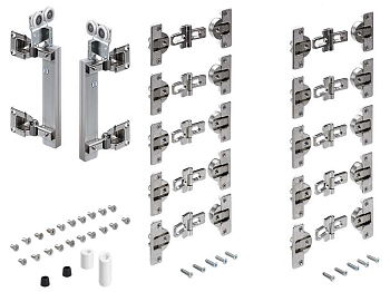Комплект фурнитуры WingLine 230 для 2 складных дверей, левый и правый, 79015/9225395