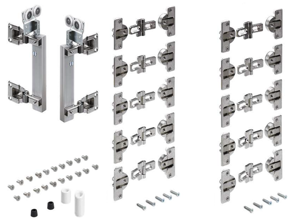 Комплект фурнитуры WingLine 230 для 2 складных дверей, левый и правый, 79015/9225395