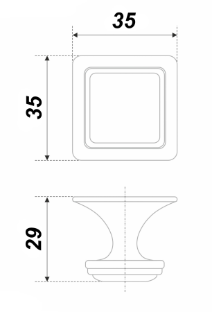 Мебельная ручка CHLOE RC115BAZ.4/W (BAZ - Чернёный старинный цинк, W - Белый)