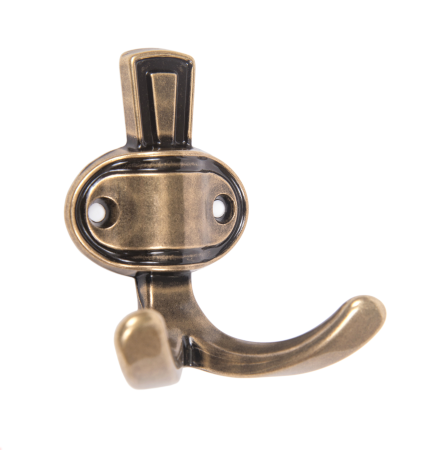 Мебельный крючок BARON K211AB.2 (AB - Старинная латунь)