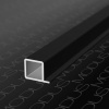 KS2 Профиль под дсп/стекло для каркасной системы 5м A26 Черный матовый