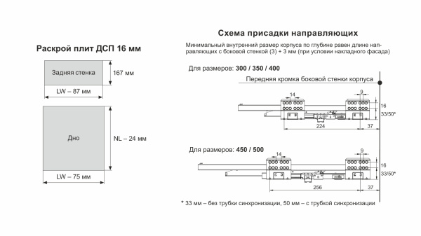 СТАРТ PUSH с прямыми боковинами  высокий SB30GR.1/450