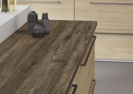 Столешница АМК-Троя Дуб Вирджиния ЭКСКЛЮЗИВ 2065/S (3000*600*38мм R8) 1скр. оборот: бумага 4 гр.