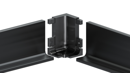 Внутренний уголок-держатель GOLA BALANCE RZ051.03BL (BL - Чёрный матовый)