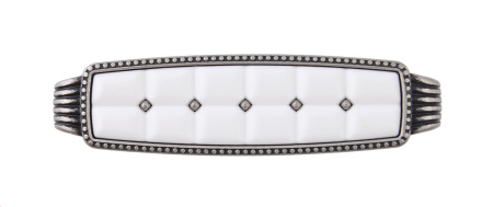 Мебельная ручка BELLE RS122BAZ.4/96/W (BAZ - Чернёный старинный цинк)