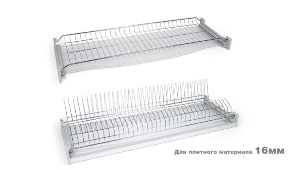 Сушка д/посуды STUDIO 16 SU08/900 нержавеющая сталь, 2-хуровневая, с 2-мя поддонами BOYARD