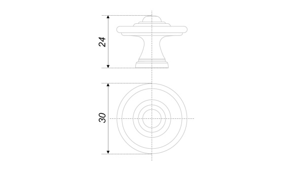 Мебельная ручка DOLCE RC530RCHMP.1 (RCHMP - Розовое шампанское)