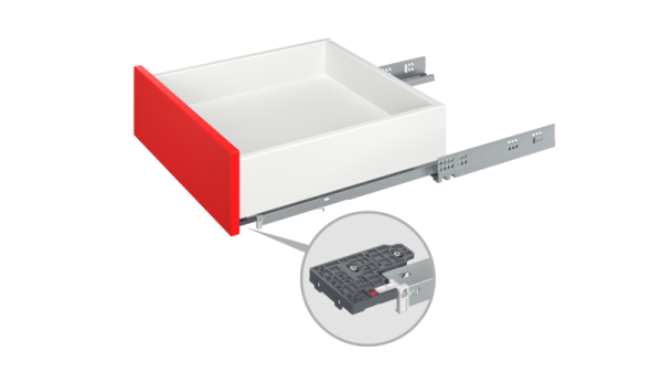 Направляющие механизмы B-Slide DB8785Zn/350 скрытого монтажа push-to-open, полное выдвижение, надвиж