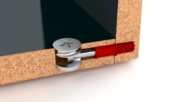 Эксцентрик  15x12мм+дюбель, быст. монт. d =8 (Арт. ST01/54/6/RdZn/01) Boyard