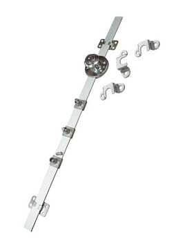 Замок мебельный Z408СP.4/500 (хром полированный), боковой на 3-х ящика (Boyard)