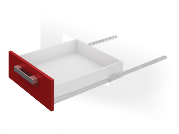 Направляющие роликовые DS 01W.1/ L250 (Белые) Boyard