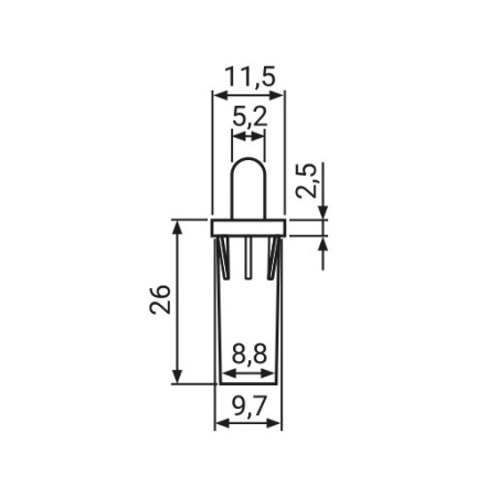 Полкодержатель пружинный для KS