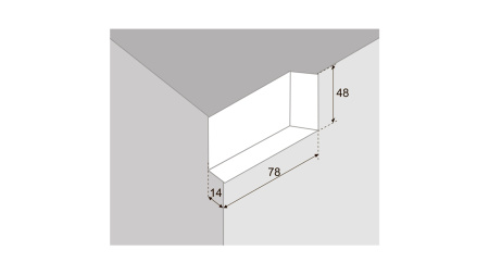 CHP02/W/L - Заглушка д/навеса модели 02 (белый), левая (Boyard)