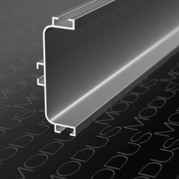 KB91 Профиль горизонтальный C-образный для нижних баз 4м A00 Серебро матовое