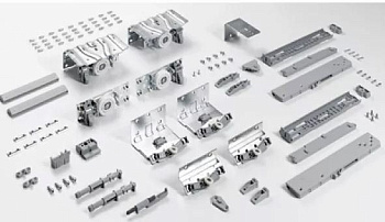 Комплект фурнитуры TopLine XL, 2 двери, STB19/17мм. толщина двери 18-30мм, 60 кг., 9275796
