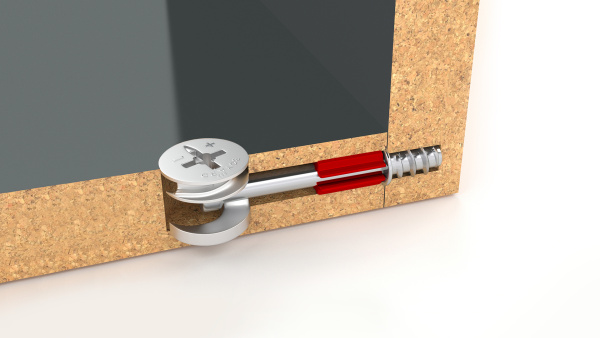 Эксцентрик 15х14 мм, дюбель d7 мм (Арт. ST01/56/6/RdZn/01) Boyard