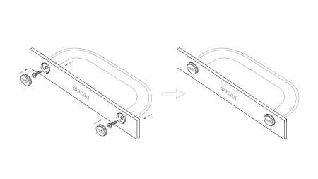 Заглушка для ручек декоративная RZ001W (W- Белый ) Boyard