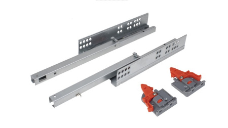 Направляющие механизмы B-Slide DB8782Zn/350 скрытого монтажа, доводчик, неполн.выдвиж., пласт.фиксат