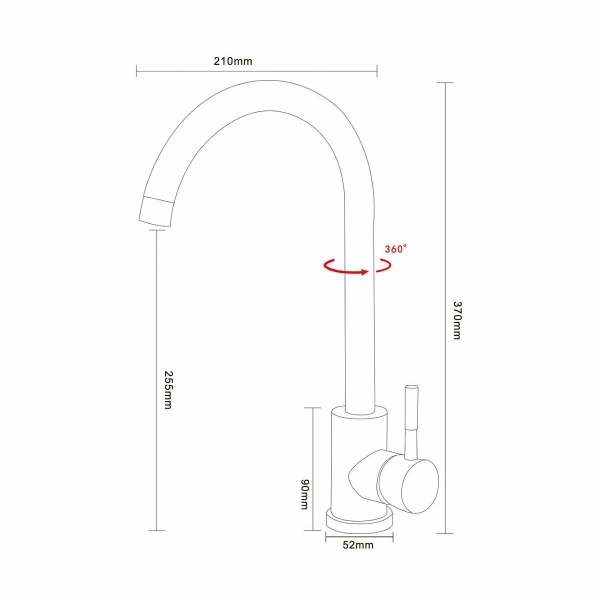 Смеситель кухонный ARONA ARM 202 SATIN