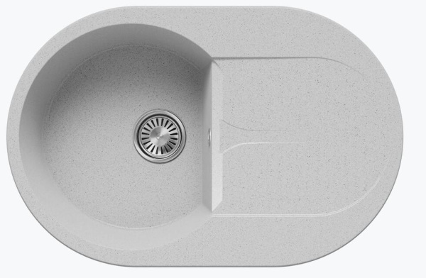 Кухонная мойка Polygran ATOL-760 (№314 Светло-серый)