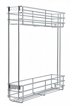 KR08/1/3/150/L, Корзина левая (хром полированный) (комплектация KR07/1/0/150+DB6141Zn/450)  Boyard