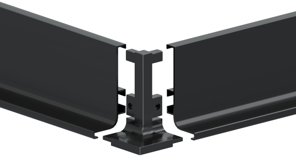 Внешний уголок-держатель GOLA BALANCE RZ051.02BL (BL - Чёрный матовый)