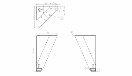 Мебельная опора VIVA N333BL.2/150 (Boyard)