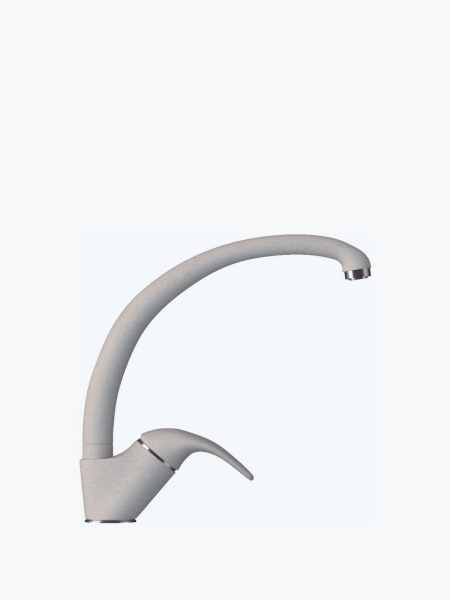 Смеситель кухонный Высокий (Polygran №14 Серый)