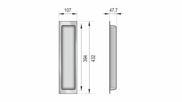 Универсальный узкий блок широкого назначения BLӦKI PC10/GRPH/107x430 Boyard