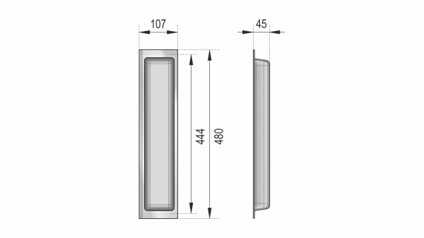 Универсальный узкий блок широкого назначения BLӦKI PC10/GRPH/107x480 Boyard