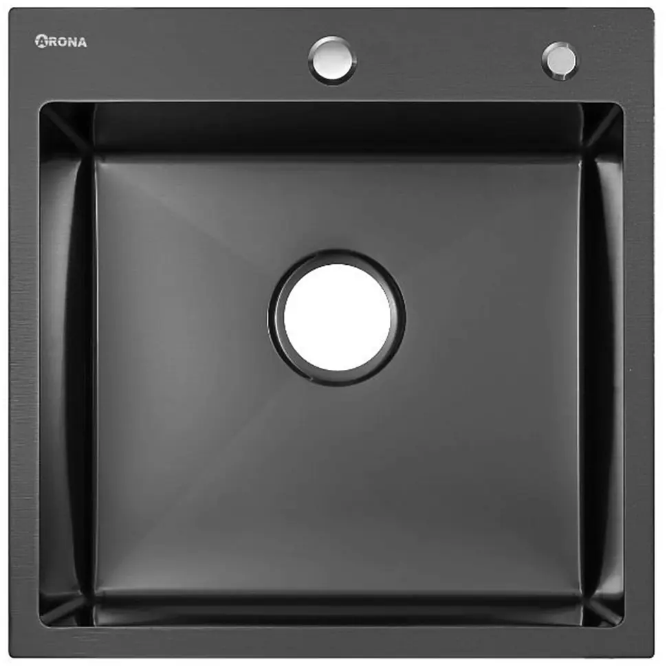 Кухонная мойка ARONA  ARS 500*505 BLACK PVD NANO